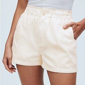 Madewell pull on paper bag shorts